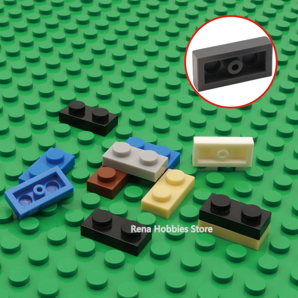 200PCS DIY Building Blocks Thin Figures Bricks 1x2 Dots | Educational Creative Toy Set Compatible with 3023
