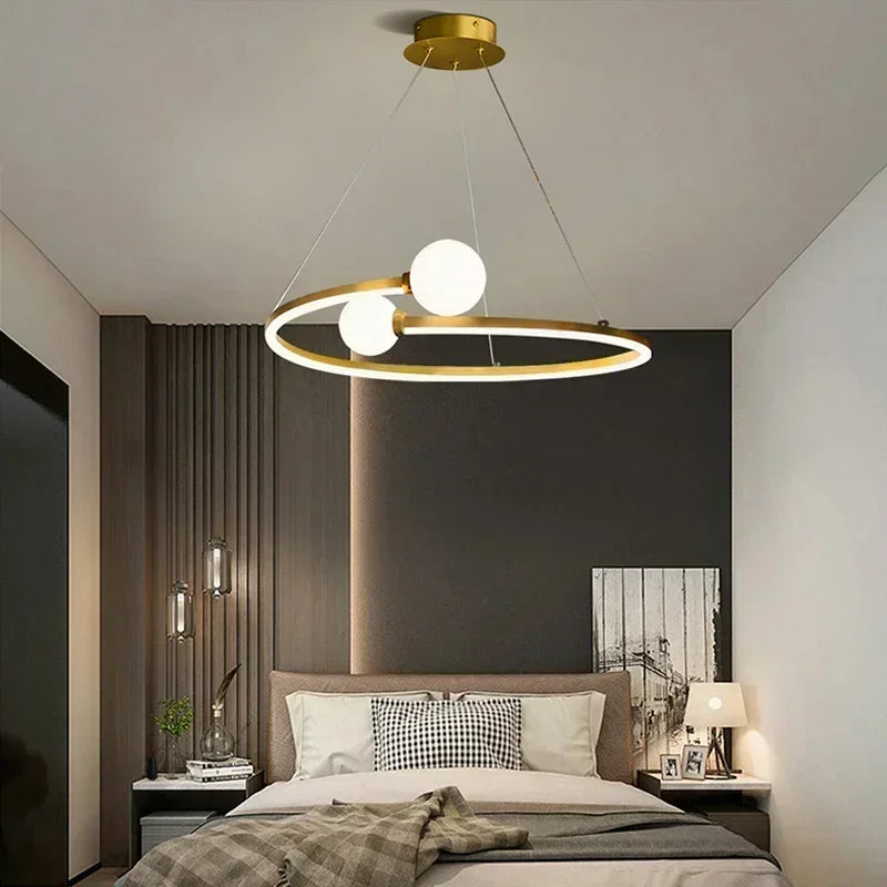 DecorBites™ Iron LED Chandelier Light, Ideal for Living Room, Restaurant, Study, Kitchen, Garage