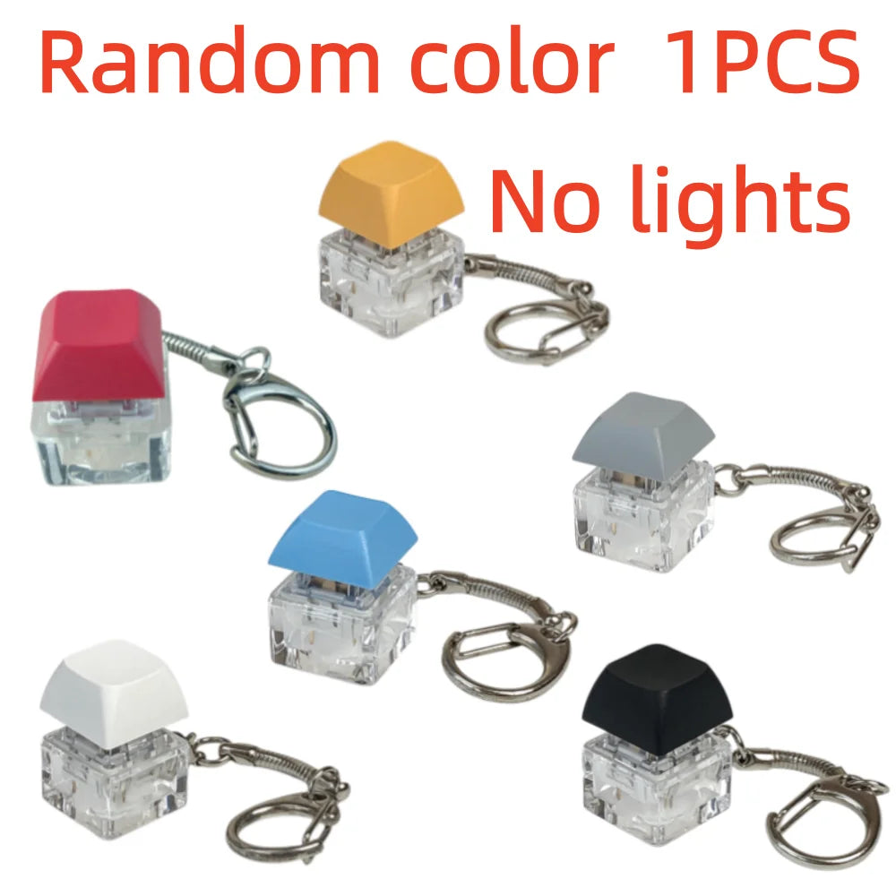 Clickable LED Keychain Fidget Toy | Light-Up Stress Relief Desk Accessory