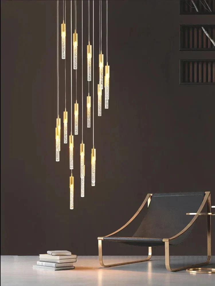DecorBites™ Crystal LED Ceiling Chandelier for Luxury Home Décor