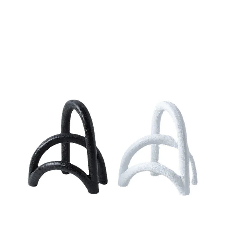 DecorBites™ Abstract Resin Geometry Arch Decor Figurine Craft for Home Decor