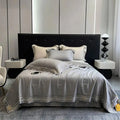 DecorBites™ Eucalyptus Fiber Summer Quilt Bedding Set with Cool Feeling, Soft Silky Comforter & Bed Sheet Set