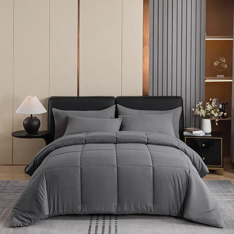 DecorBites™ Cozy Spring Queen Duvet Set - Soft & Breathable Quilted Comforter & Pillowcase