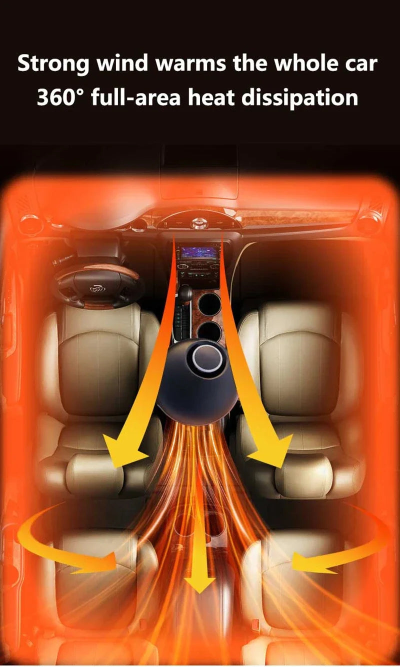360°rotation 12v/24v Car Heating and Cooling Device