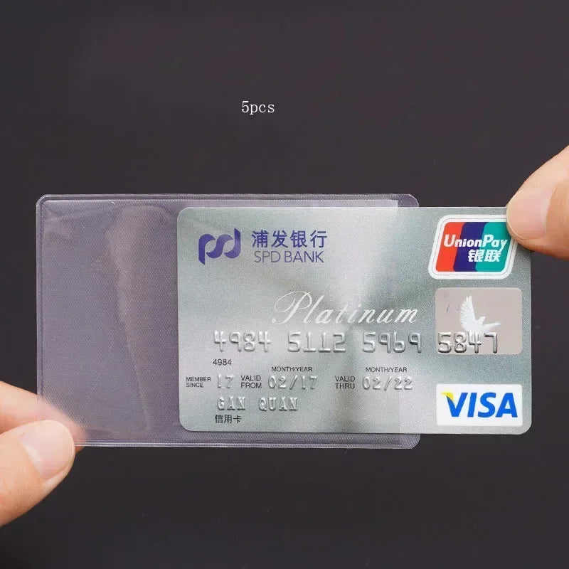 Transparent PVC Card Holder | Waterproof ID Badge Cover
