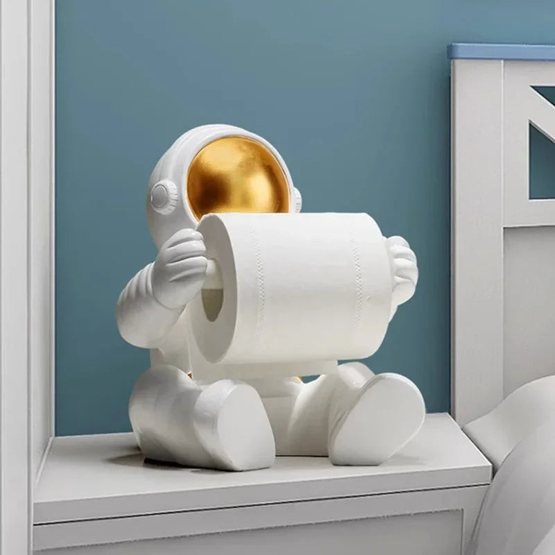 DecorBites™ Astronaut Tissue Box: Modern Home Decor & Napkin Holder for Coffee Table