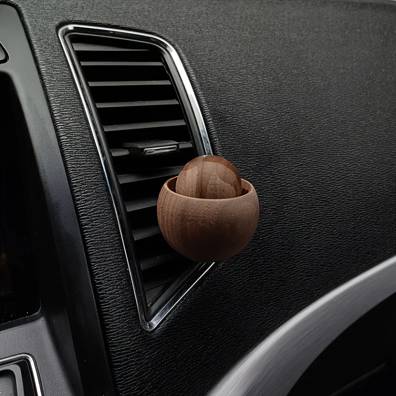Mini Wood Car Diffuser | Natural Fragrance Essential Oil Diffuser for Home and Car