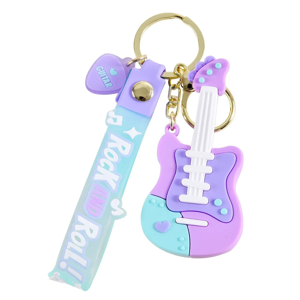 Creative Guitar Keychain | Cool Car Pendant for Music Lovers