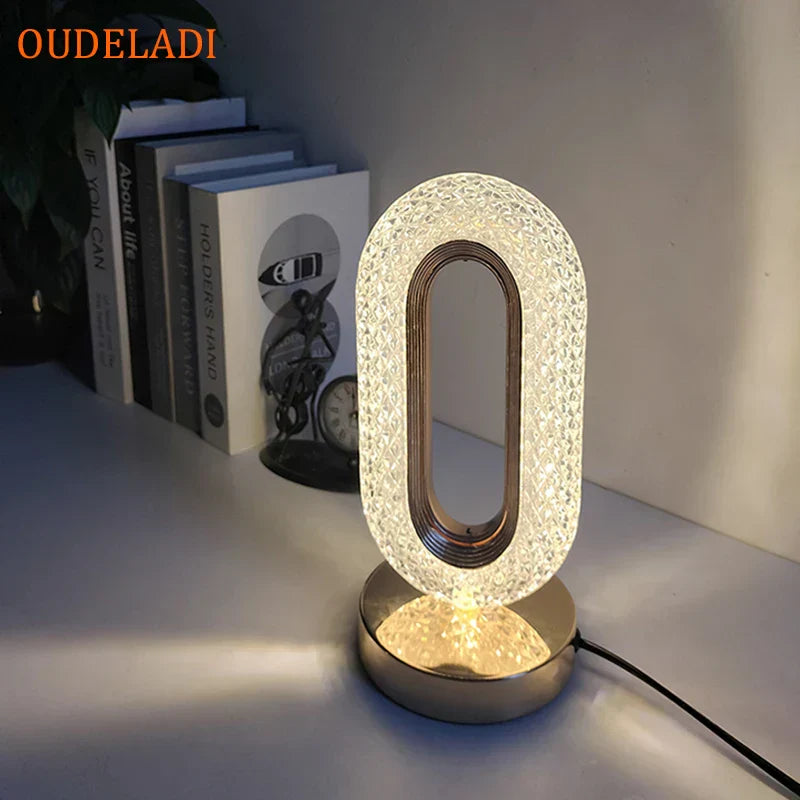 DecorBites™ Crystal Bedroom Table Lamp: Romantic LED Atmosphere, Creative Design
