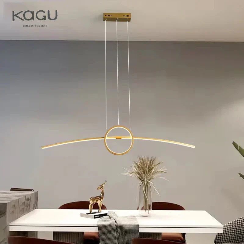 DecorBites™ LED Ceiling Chandelier: Modern Minimalist Kitchen Dining Table Lighting