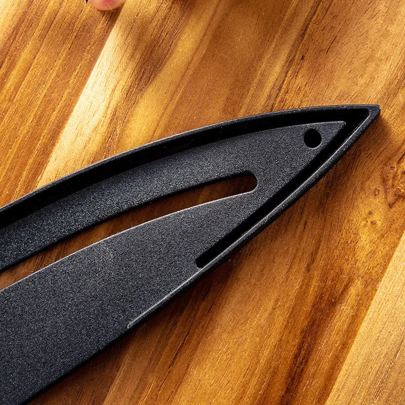 DecorBites™ Knife Blade Protector Cover Kitchen Sheath Plastic Guard Black - Kitchen Accessories