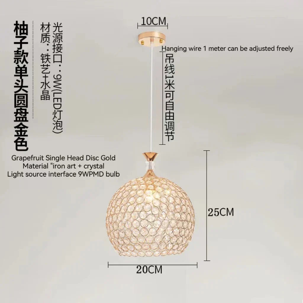 DecorBites™ Crystal Gold Ceiling Chandelier | Modern LED Luxury Lighting for Hall