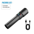 Super Bright LED Flashlight with P50 Beads | Zoomable Rechargeable Torch