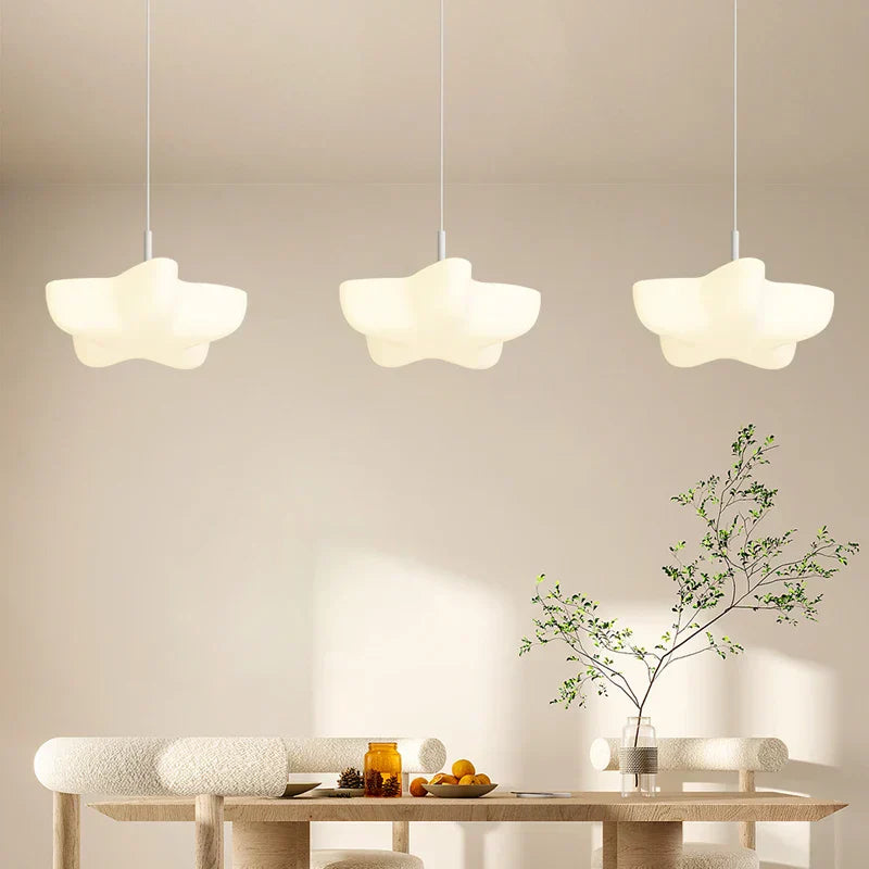 DecorBites™ Cloud White Modern Chandelier Floating Pendant Lamp Kitchen Island Light