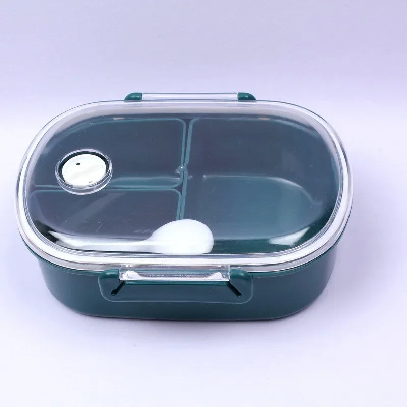 DecorBites™ Fresh-keeping Lunch Box Set for Kids: Three Compartments, Microwave Safe