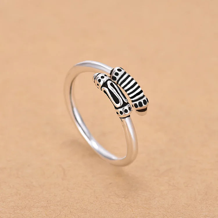 925 Sterling Silver Zircon Adjustable Ring | Women's Cocktail Jewelry