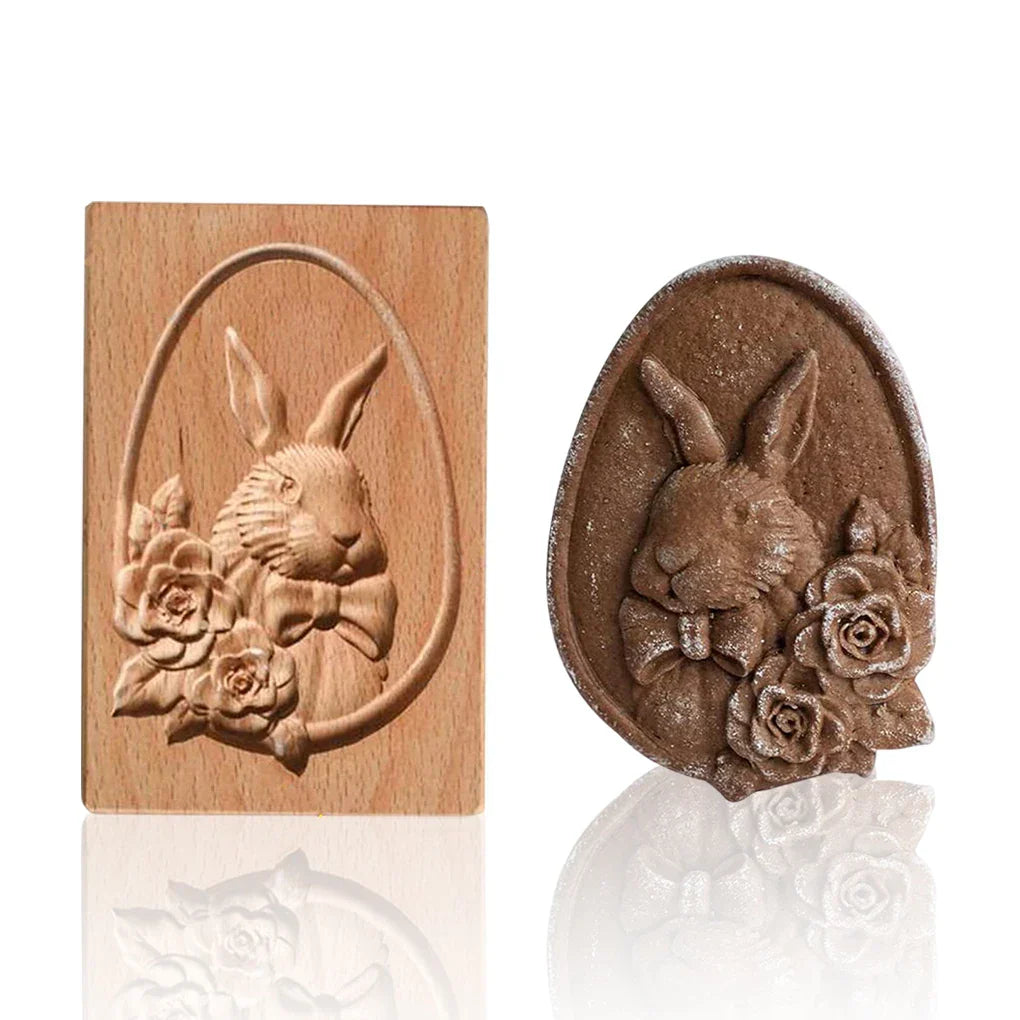 DecorBites™ Gingerbread Cake Wooden Mold: DIY Baking Accessory for Home Bakery