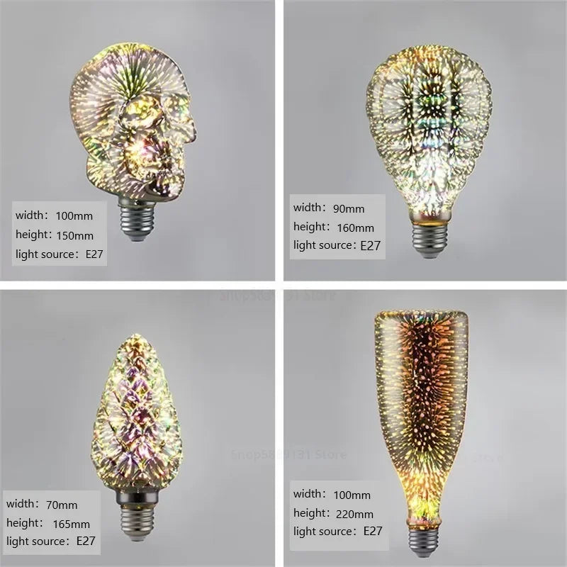 DecorBites™ LED Firework Table Lamp for Living Room Bedroom Décor