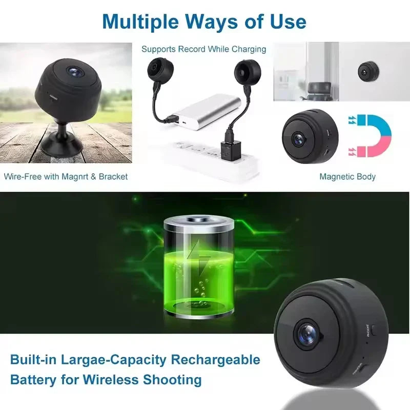 A9 WiFi Security Camera | 1080P Night Vision Smart Home Indoor Outdoor Camera