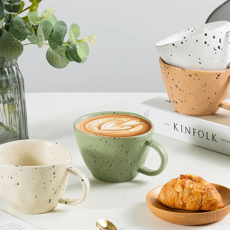 DecorBites™ Creative Ceramic Espresso Coffee Cup Set for Couples