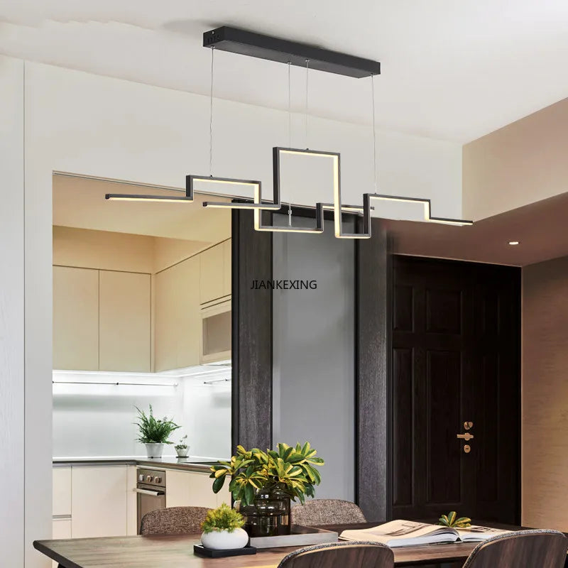 DecorBites™ LED Ceiling Chandelier Dimmable for Dining Room Kitchen Bar Pendant Lamp