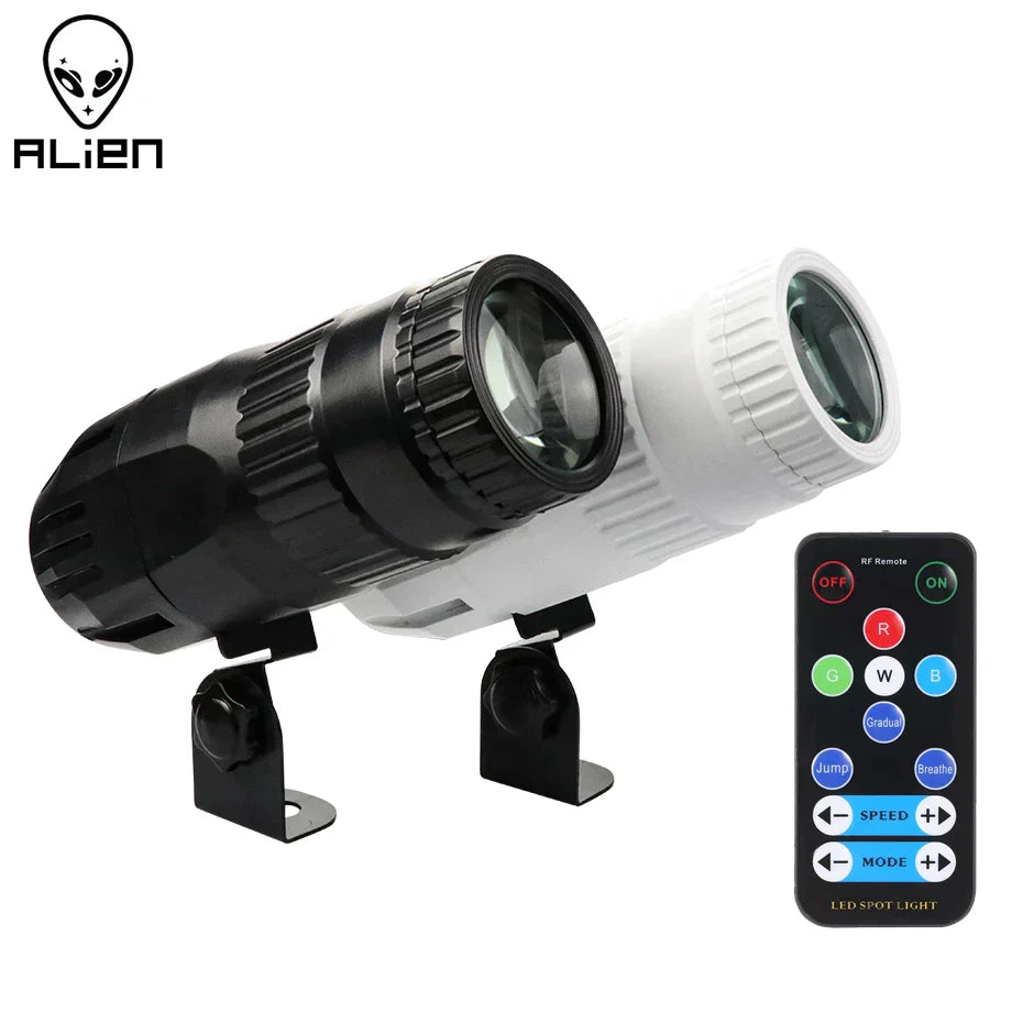 DecorBites™ 15W RGBW LED Pinspot Beam Spotlights with Remote Control