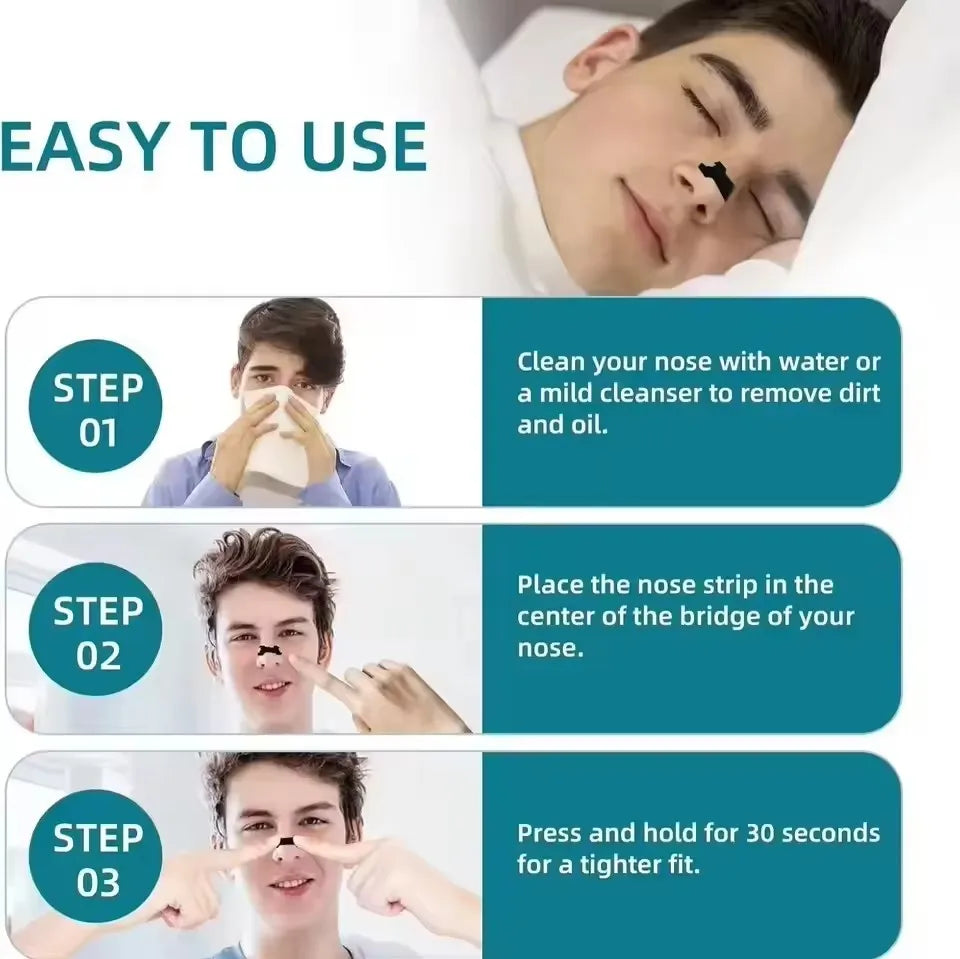 Nasal Breathing Strips for Snoring Relief | Extra Strength, Non-Invasive