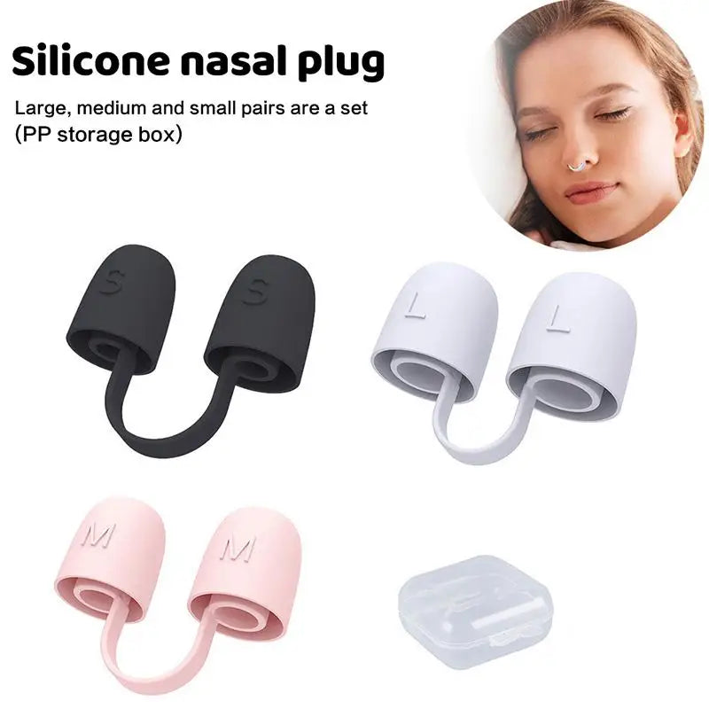 Silicone Nose Clip for Snoring | 3 Pack Nasal Dilator Strips for Better Sleep