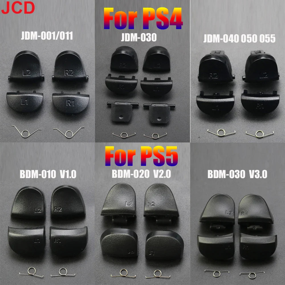 PS5 PS4 Controller Trigger Button Set L1 R1 L2 R2 with Springs | Replacement Repair Parts