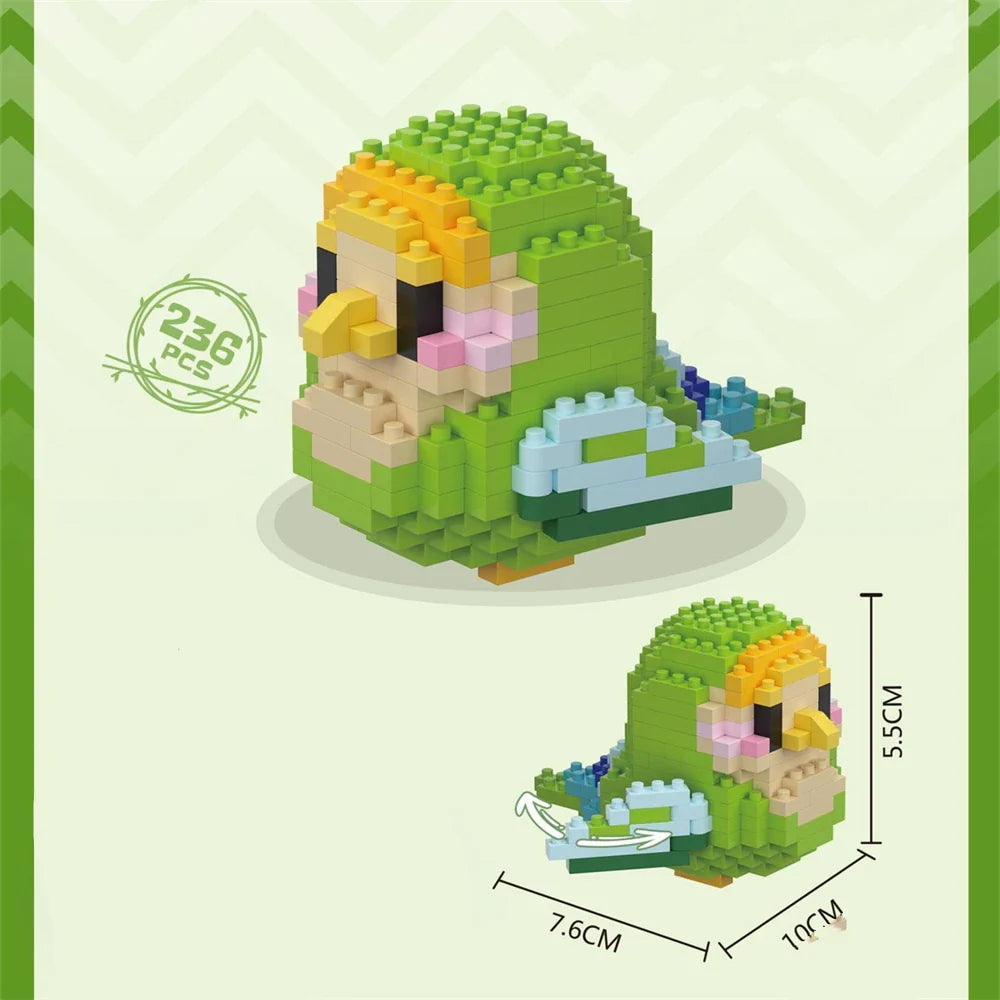 Cute Bird Building Blocks Set | Creative Educational Toy for Teens and Adults