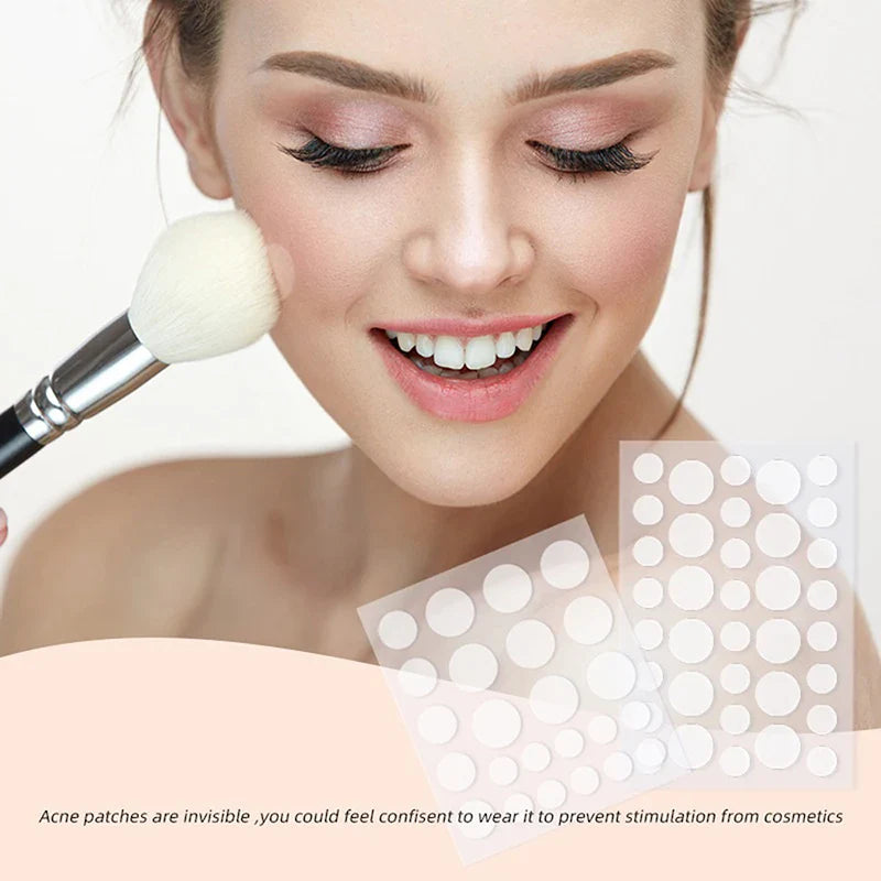 24pcs/36pcs Round Hydrogel Invisible Acne Sticker | Makeup and Skincare Tool