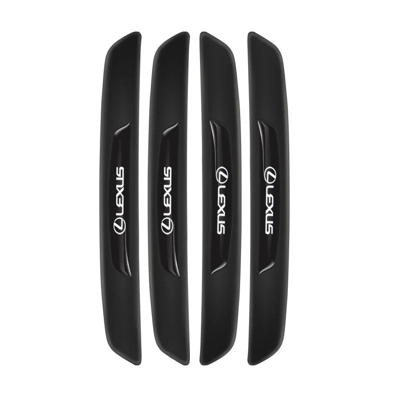 4Pcs Silicone Car Door Edge Protector Strips | Anti-Collision Pad for Lexus Models