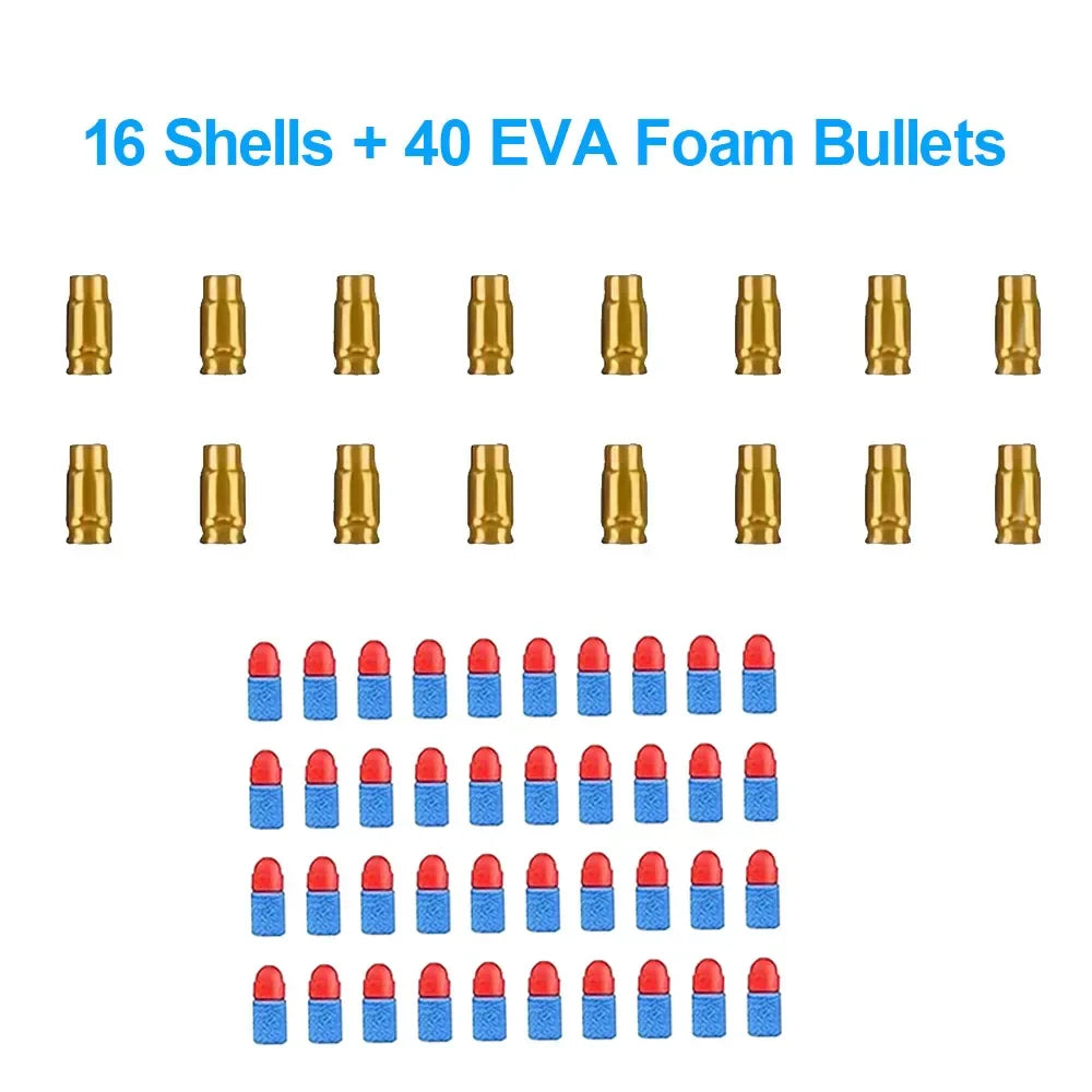 Soft EVA Foam Bullets for Toy Guns | Safe Shell Ejecting Ammo for Kids