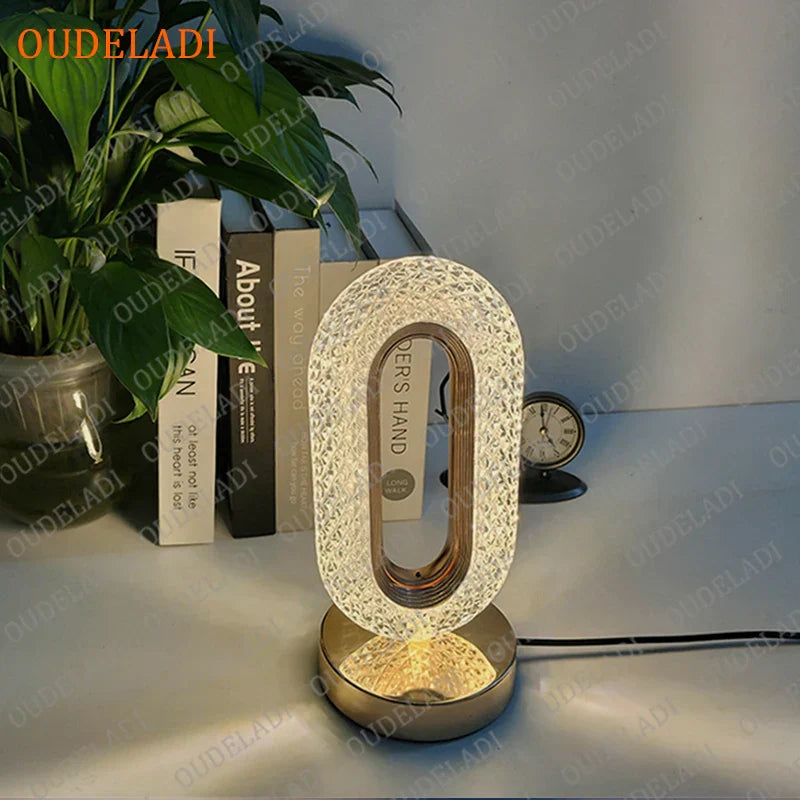 DecorBites™ Crystal Bedroom Table Lamp: Romantic LED Atmosphere, Creative Design