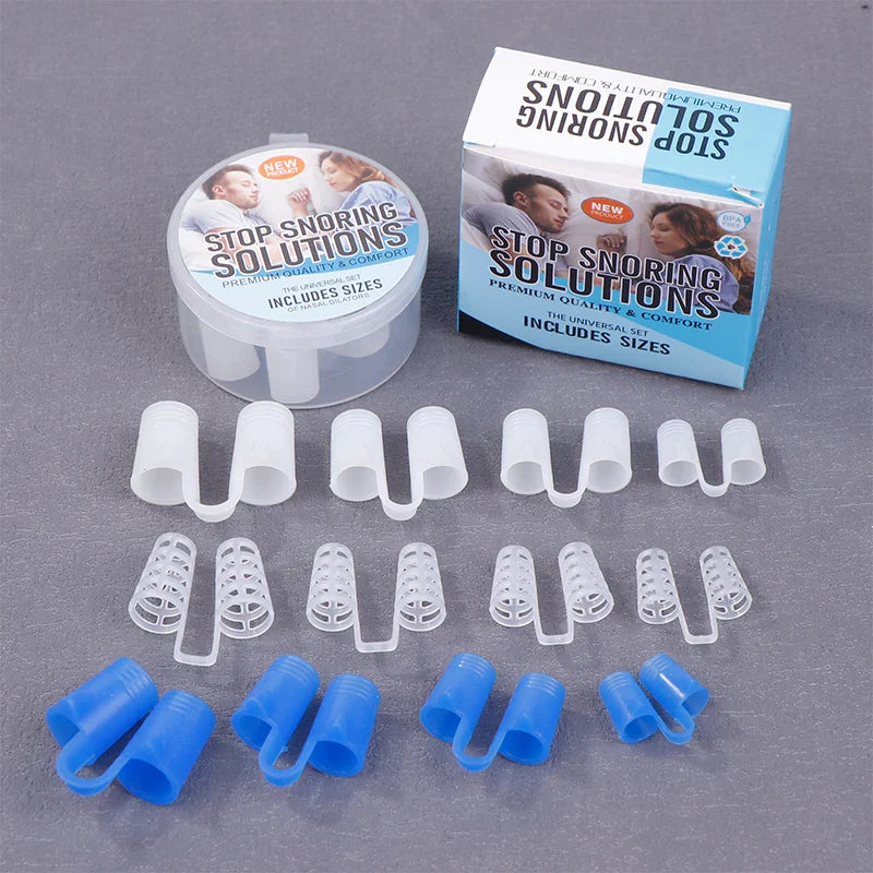 Silicone Anti Snore Nasal Dilators | Professional Sleeping Aid Nose Clips