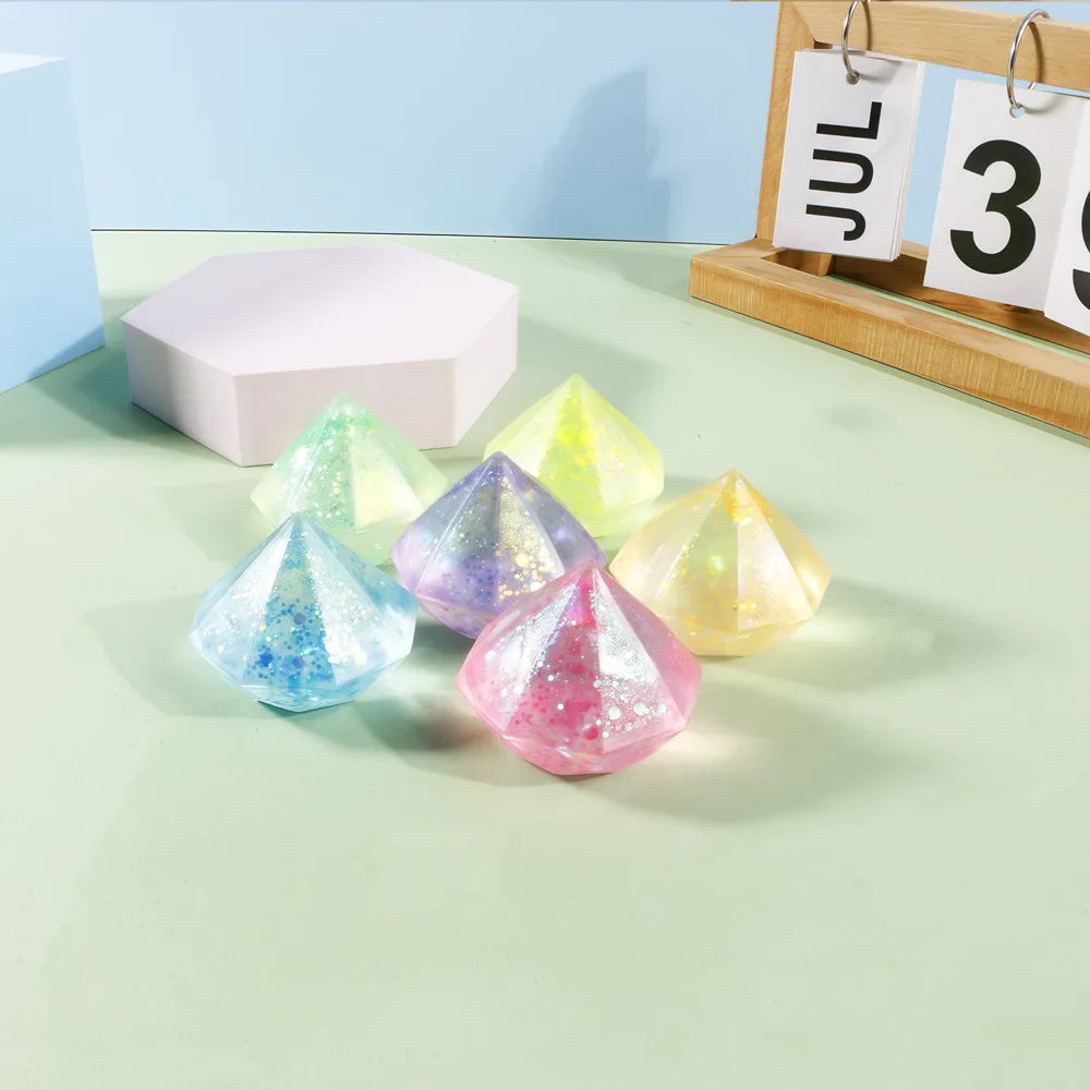 Ice Cube Fidget Toy | Stress Relief Squeeze Ball for Anxiety and ADHD