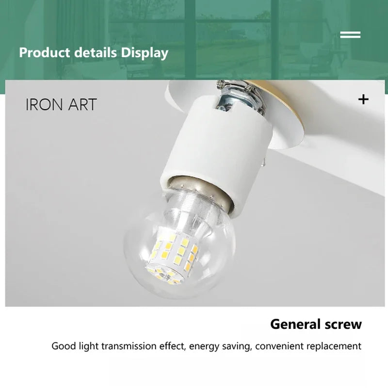 DecorBites™ Glass Ball LED Ceiling Wall Light - Nordic Modern Minimalist Design