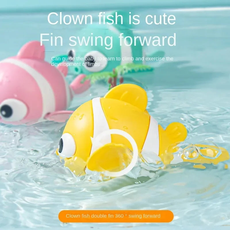 Wind Up Bath Toys | Floating Swimming Fish for Toddlers