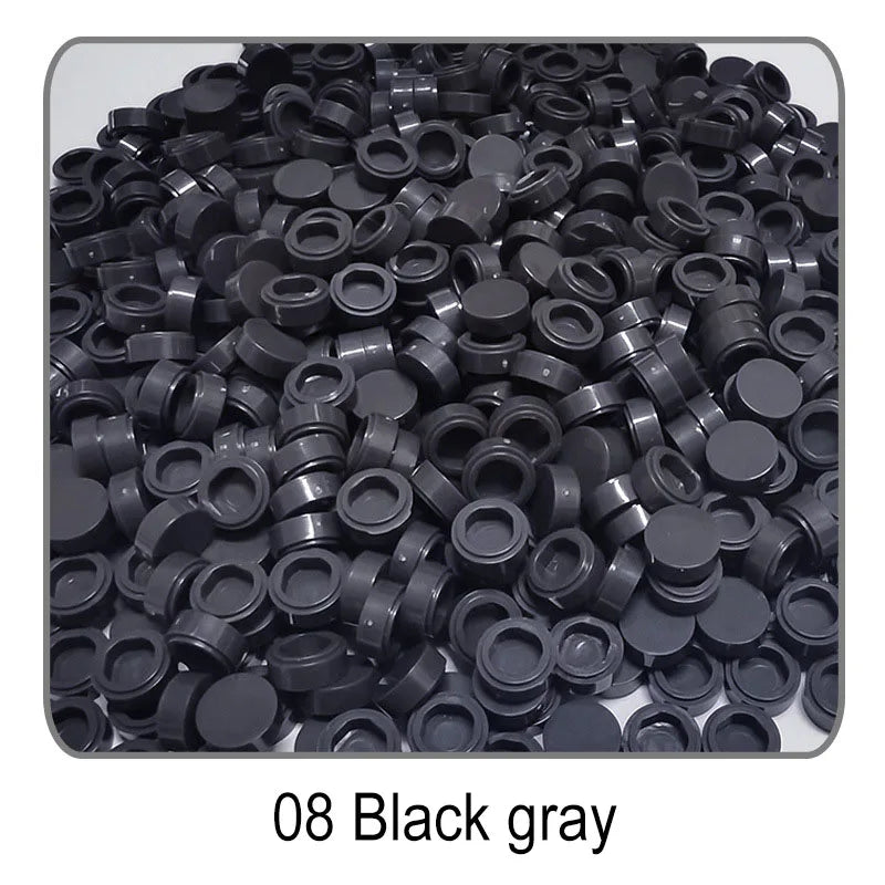 1000Pcs Tile 1x1 Round Building Blocks | 52 Color DIY Educational Creative Toy Set