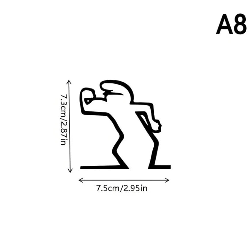 Minimalist La Linea Switch Sticker | Cartoon Power Switch Decal for Home Decor