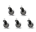 DecorBites™ 3 Inch Rotatable Heavy Duty Soft Safety Office Chair Caster Roller