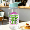 500ml 67 Printed Straw Cup | BPA Free Summer Water Bottle