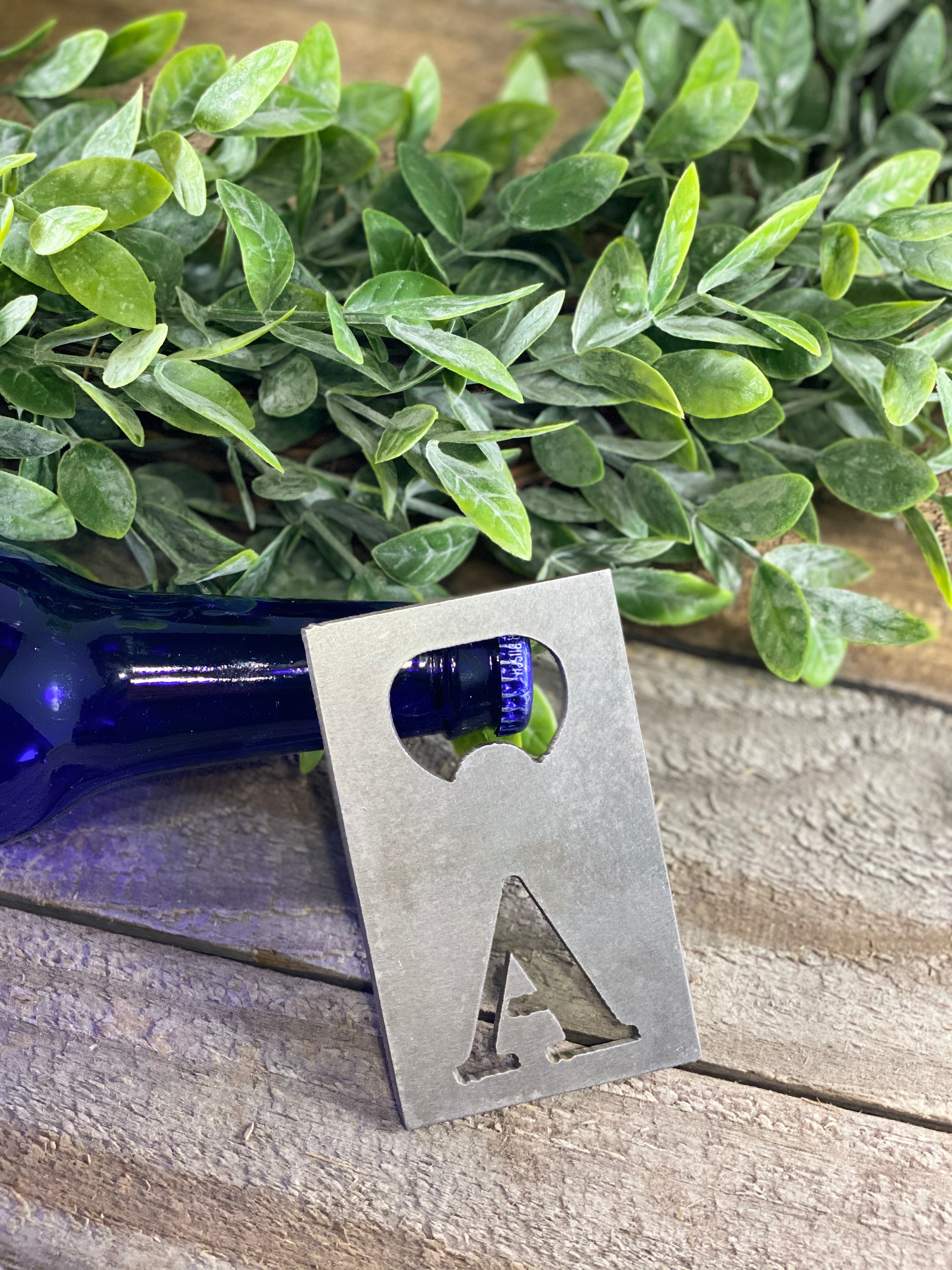 Personalized Last Name Letter Bottle Openers