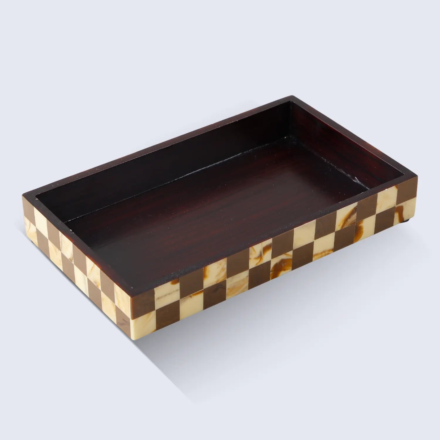Parlour Gambit Vanity Tray 10x6 Bathroom Catchall Organizer