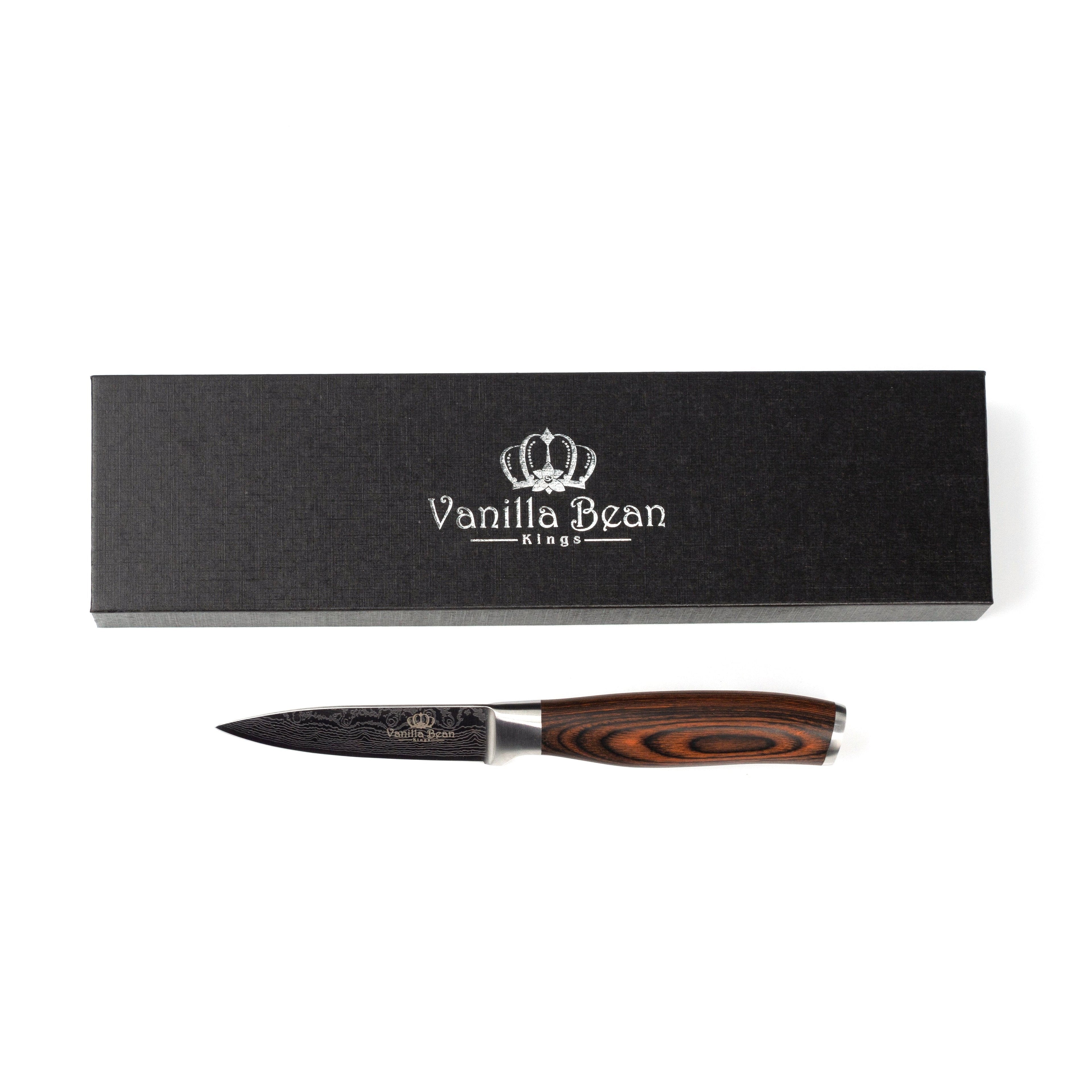 Stainless Steel Paring and Peeling Knife - 3.5" or 5" Blade - Vanilla Bean Kings