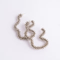 Silver Twisted Hoops