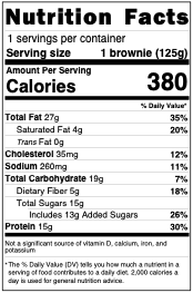 Walnut Protein Brownie