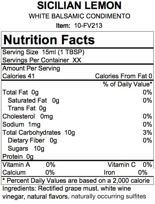 Sicilian Lemon White Balsamic