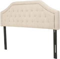 Luxurious Light Beige King Headboard for Elegant Bedrooms