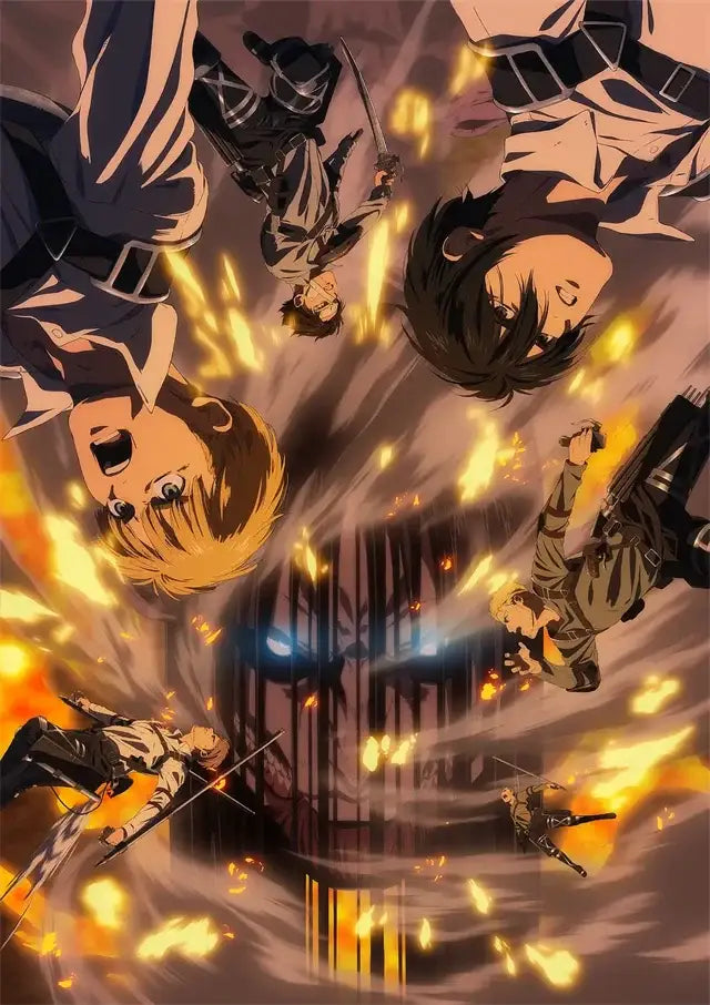 Attack on titan final season bedroom wall art poster